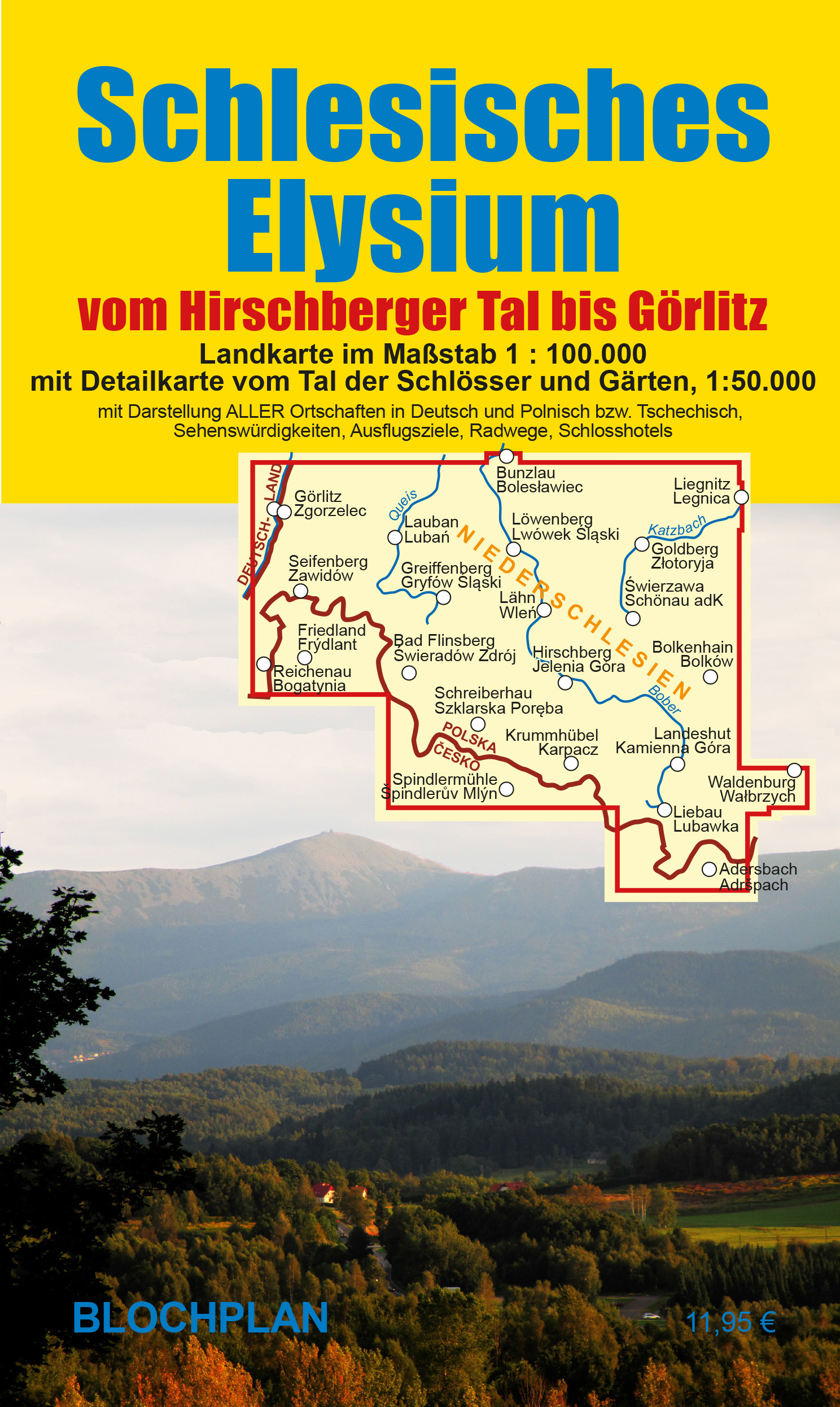 Landkarte „Schlesisches Elysium - vom Hirschberger Tal bis Görlitz“