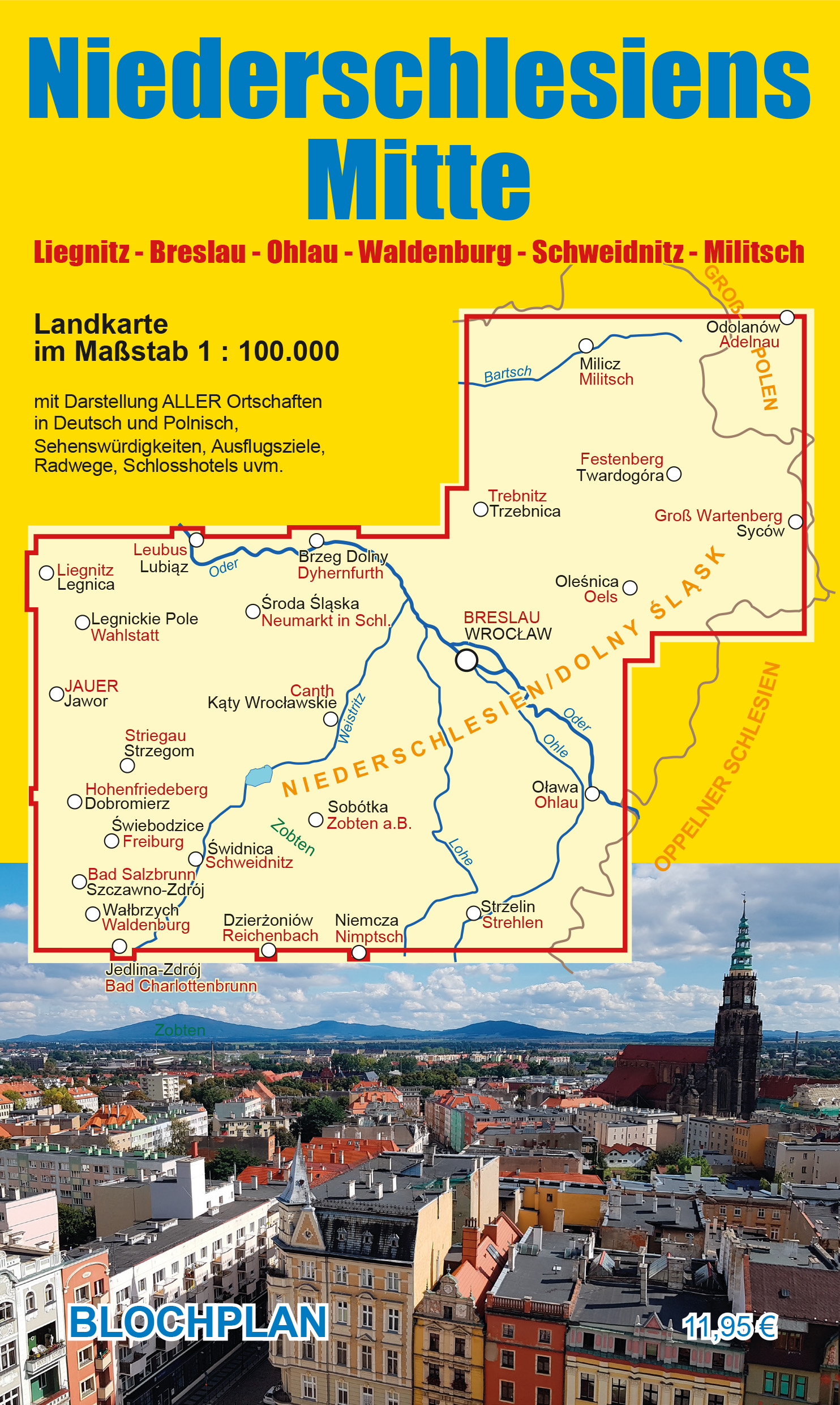 Landkarte „Niederschlesiens Mitte“