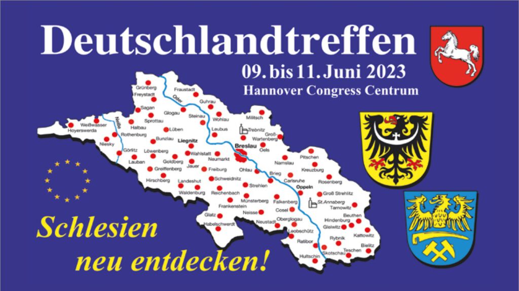 Fahne Oberschlesien - Landsmannschaft Schlesien - Nieder– und Oberschlesien  e.V.